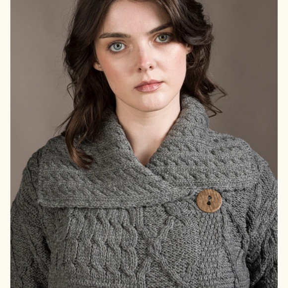 Patchwork Cardigan with Collar - Picture 3 of 5